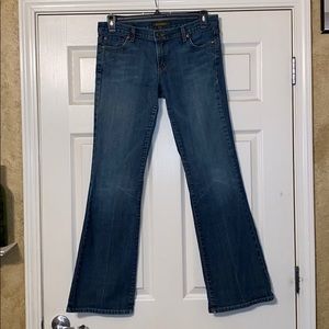 David Kahn Medium wash boot leg jeans